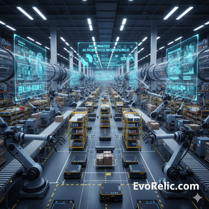 Automated Amazon Warehouse AI Robots Workforce $18 Billion Annual Revenue Increase