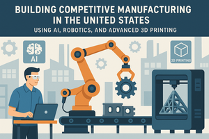 How the United States Can Surpass China in Manufacturing Using AI Robotics and Advanced 3D Printing