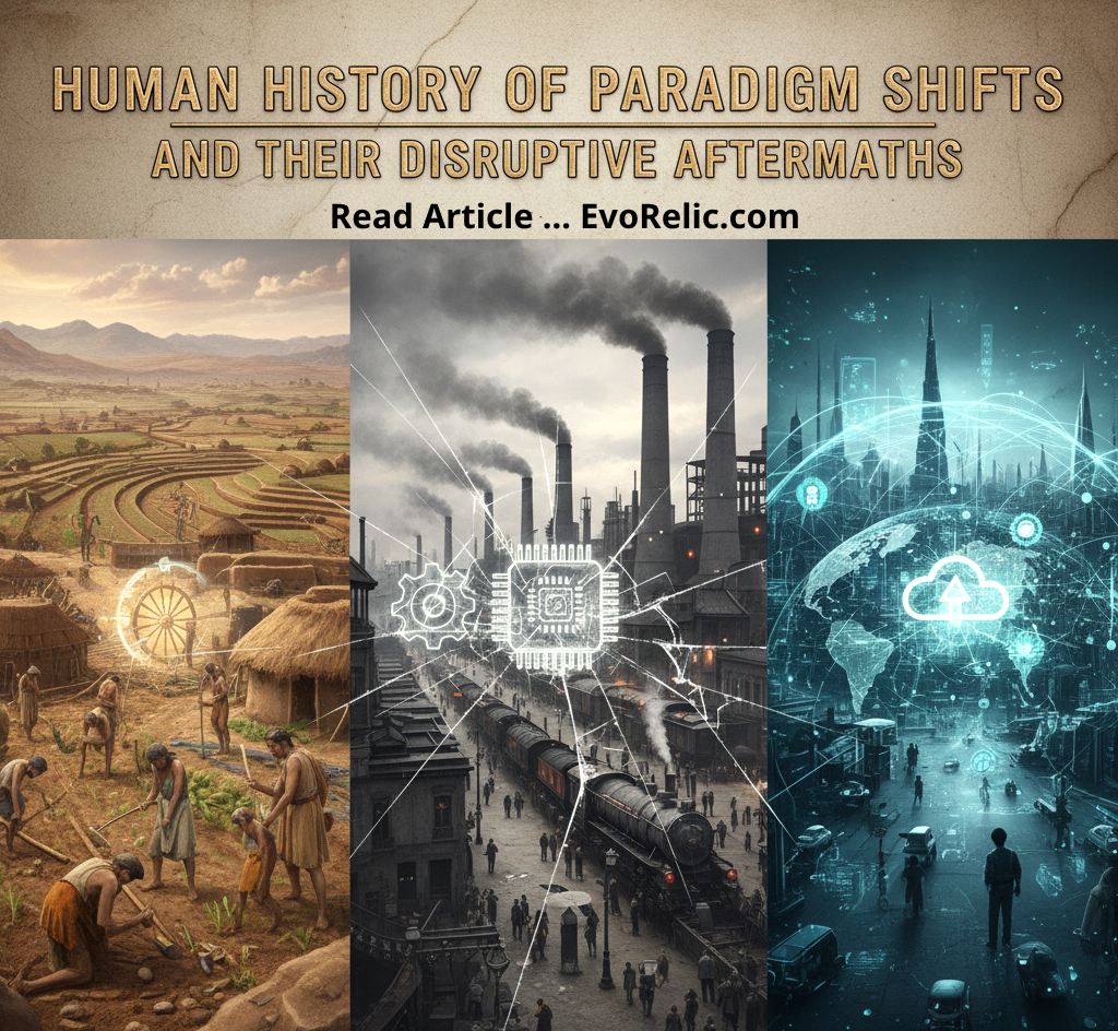 Universal Enlightenment the 5th Fracture: Analysis in Human History of Paradigm Shifts and The Disruptive Aftermaths