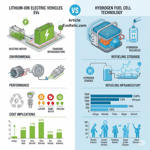 A Critical Examination of Lithium-ion Electric Vehicles Versus Hydrogen Fuel Cell Technology in Sustainable Transportation