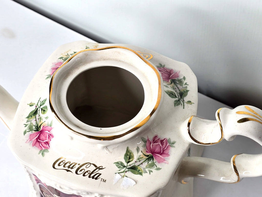 Vintage Coca Cola Tea Pot Crown Dorset Staffordshire Fine Ceramics