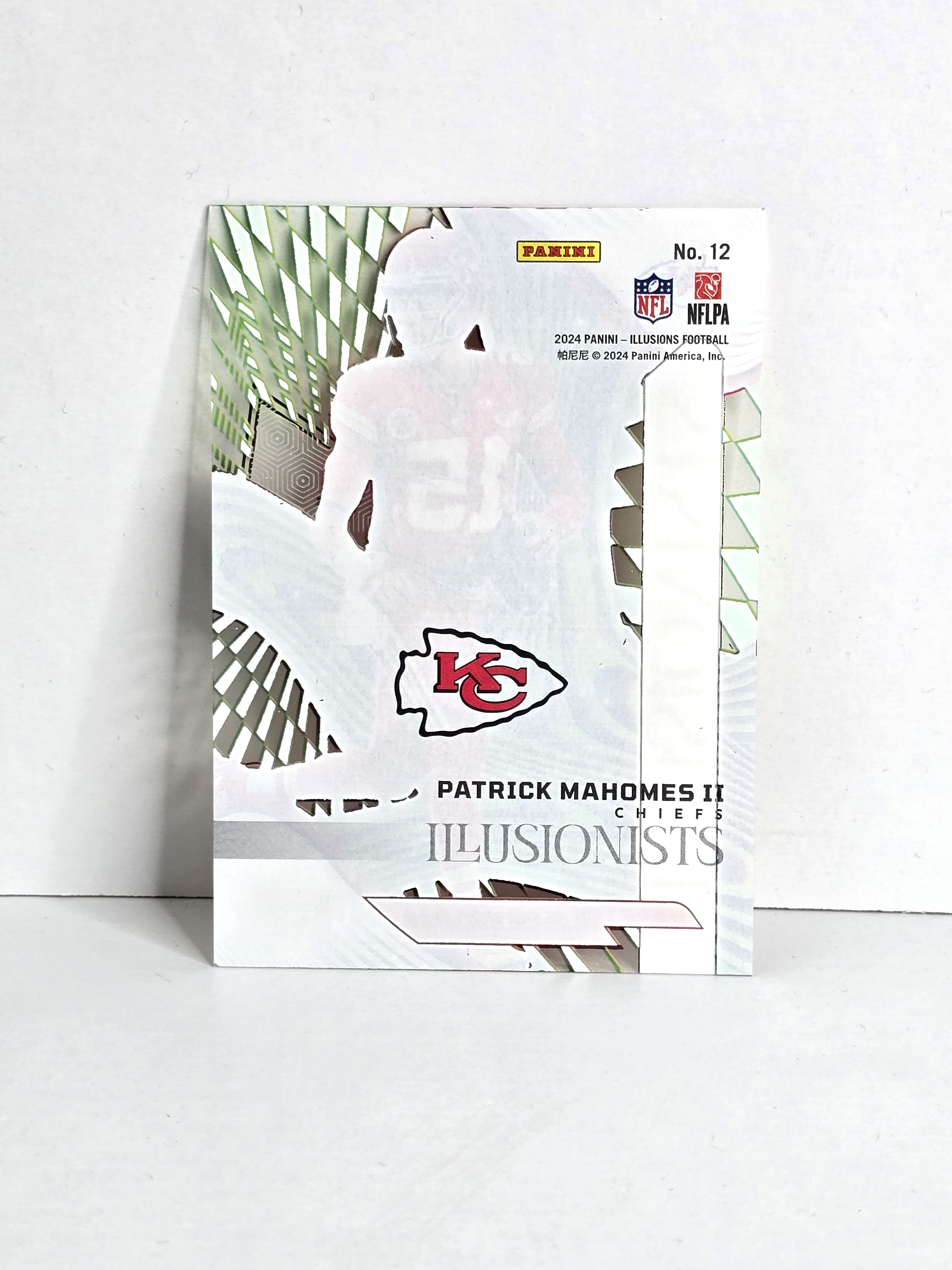 Patrick Mahomes NFL Football Card 2024 Panini Illusions No. 12