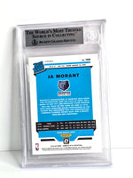 Ja Morant Rookie NBA Basketball Card 2020 Donruss Optic No. 168 Graded MINT Beckett