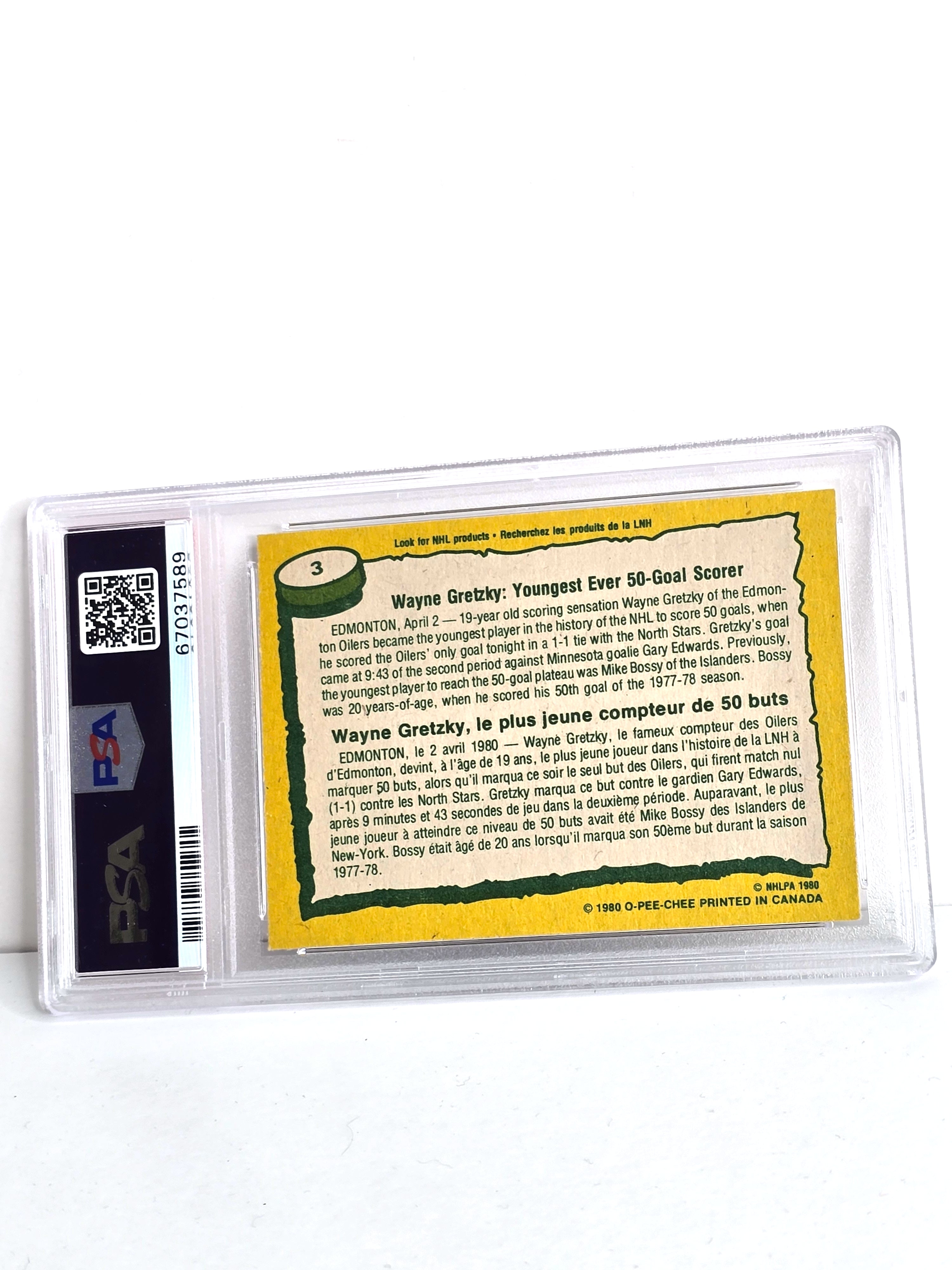 Wayne Gretzky NHL Hockey Card 1980 O-Pee-Chee No. 3