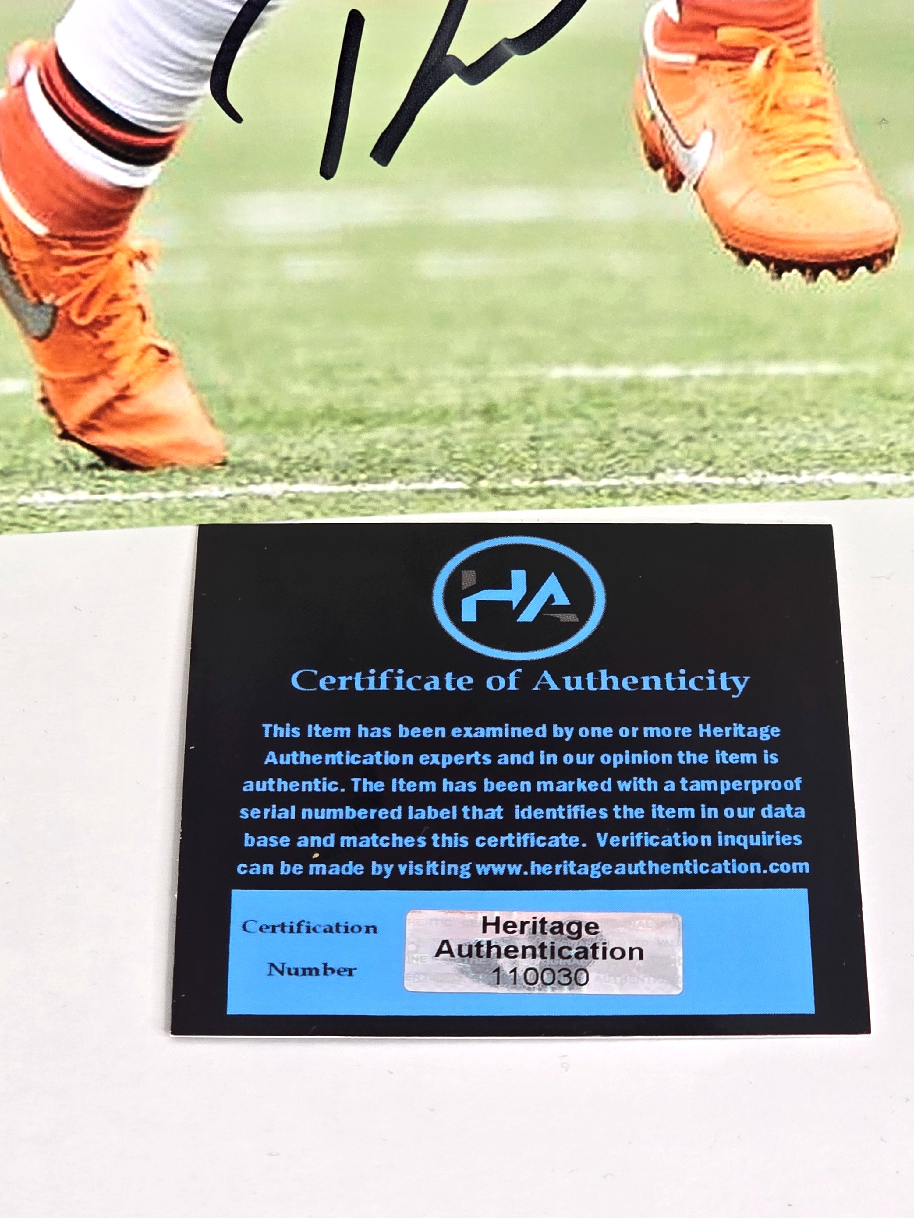 DeShaun Watson Autographed Football Photo