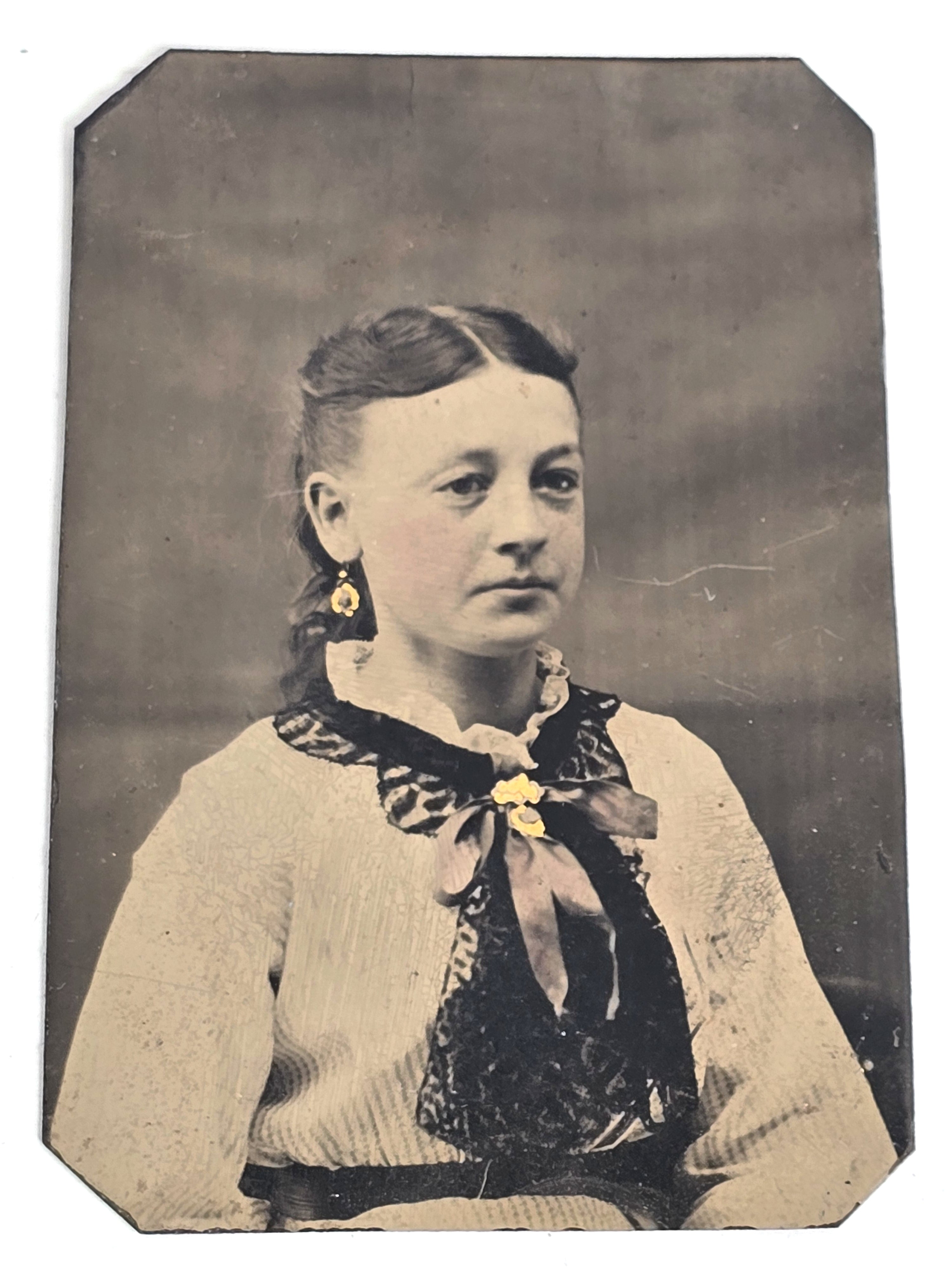 1860 Woman of Privilege Tintype Photo