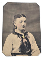 1860 Woman of Privilege Tintype Photo