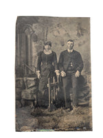 1860 Wealthy Country Gent Wife Tintype