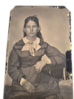 1860 Woman Fashion Model Socialite Tintype