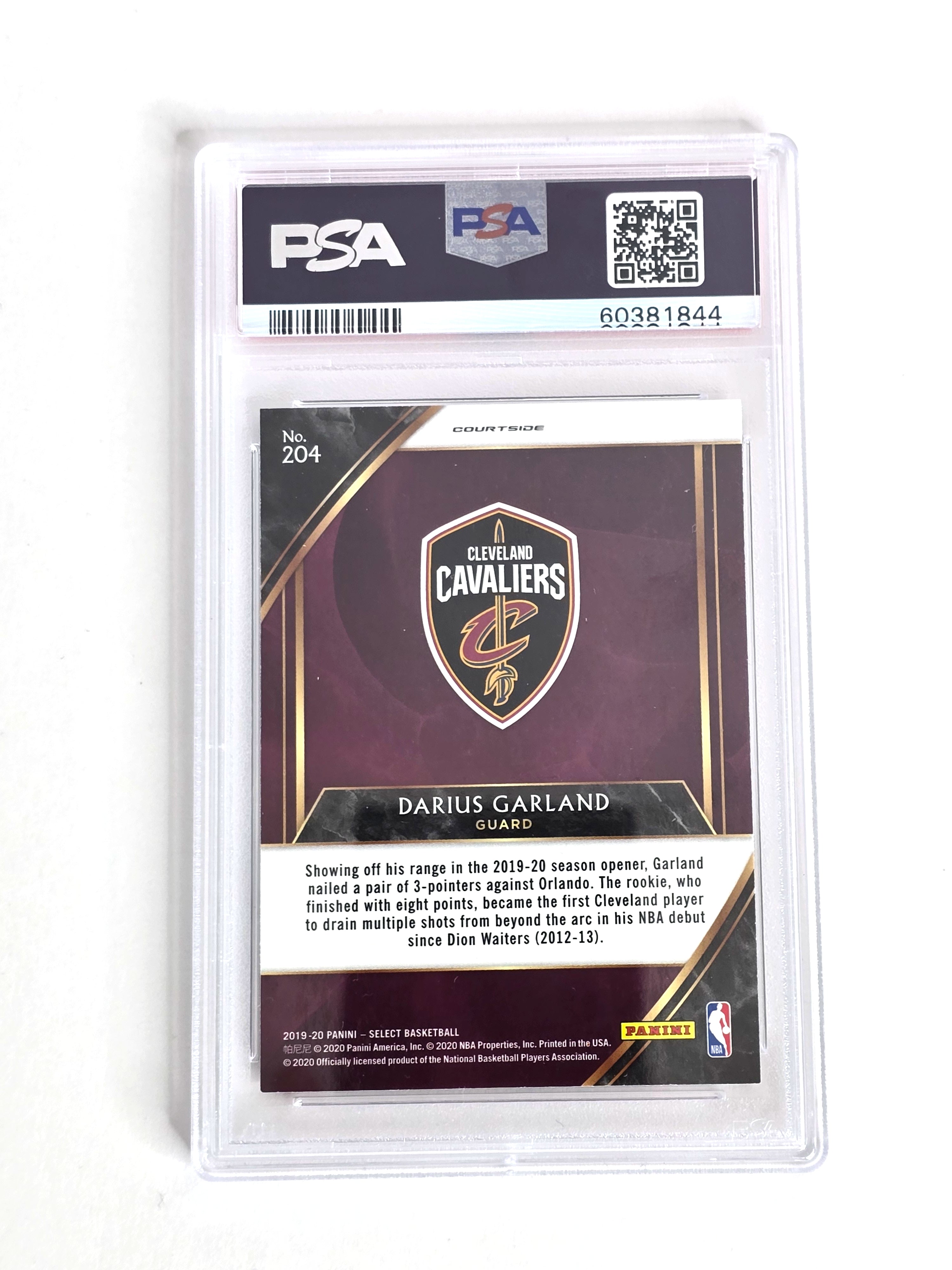 Darius Garland Basketball Card 2019 Panini Select No. 204