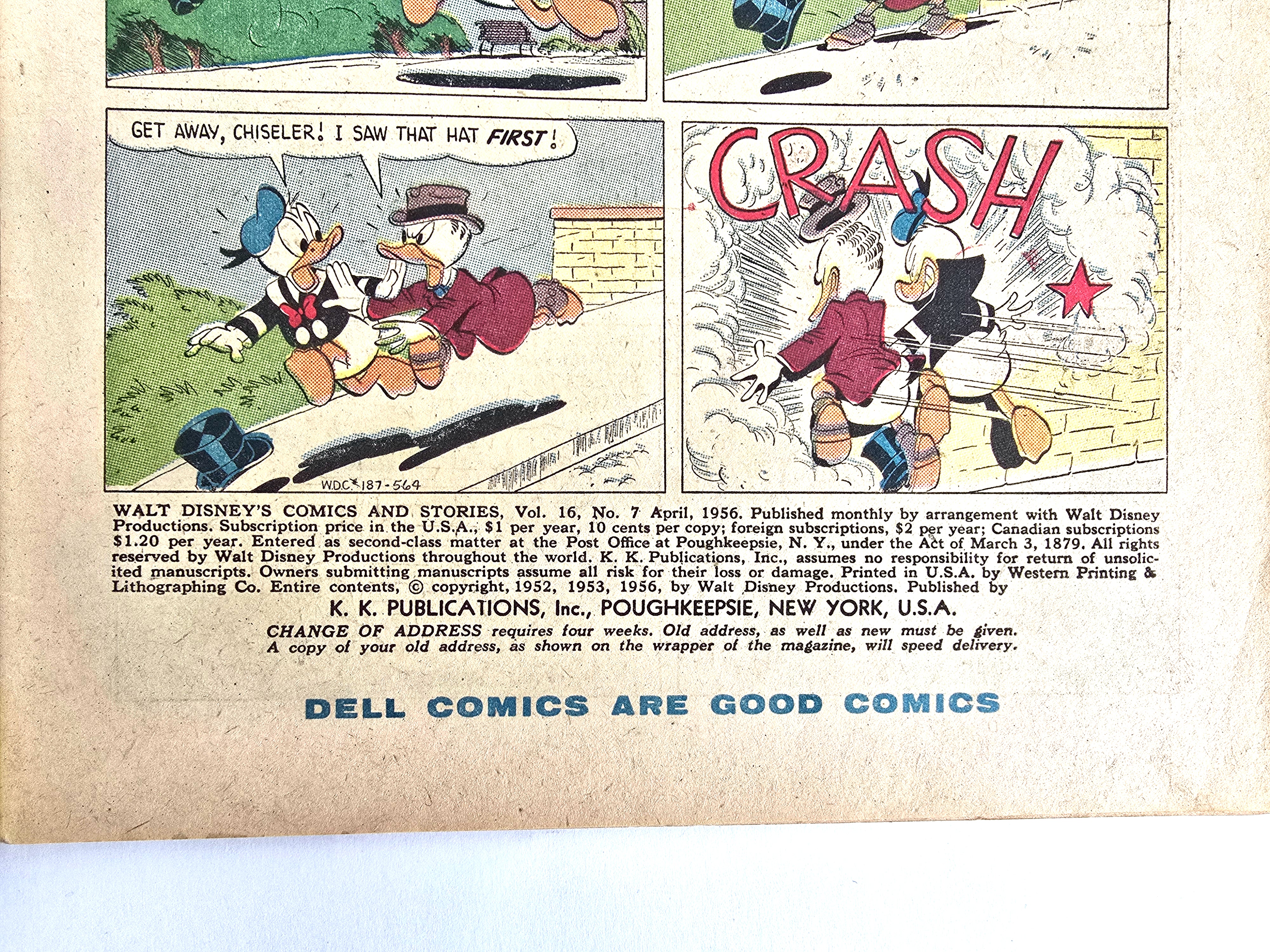 1956 Walt Disney Comics Vol. 16 No. 7