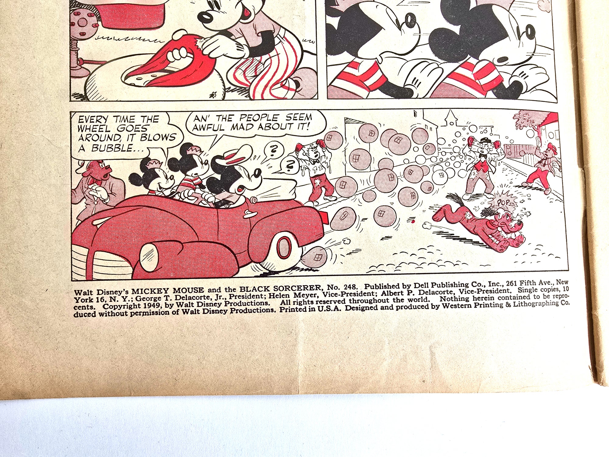 1949 Walt Disney Mickey Mouse Black Sorcerer No. 248