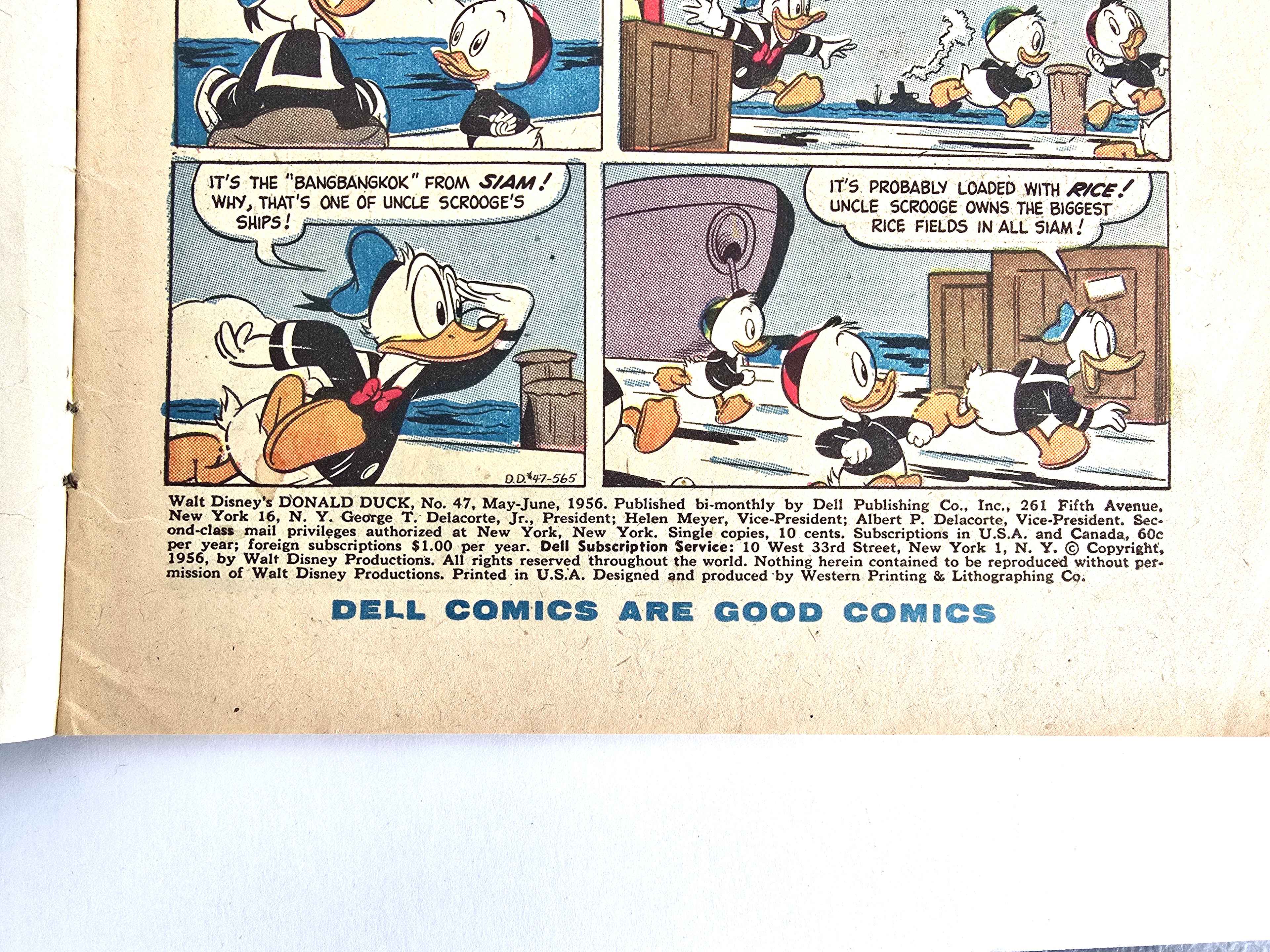 Donald Duck 1956 Walt Disney Comicbook May-June No. 47