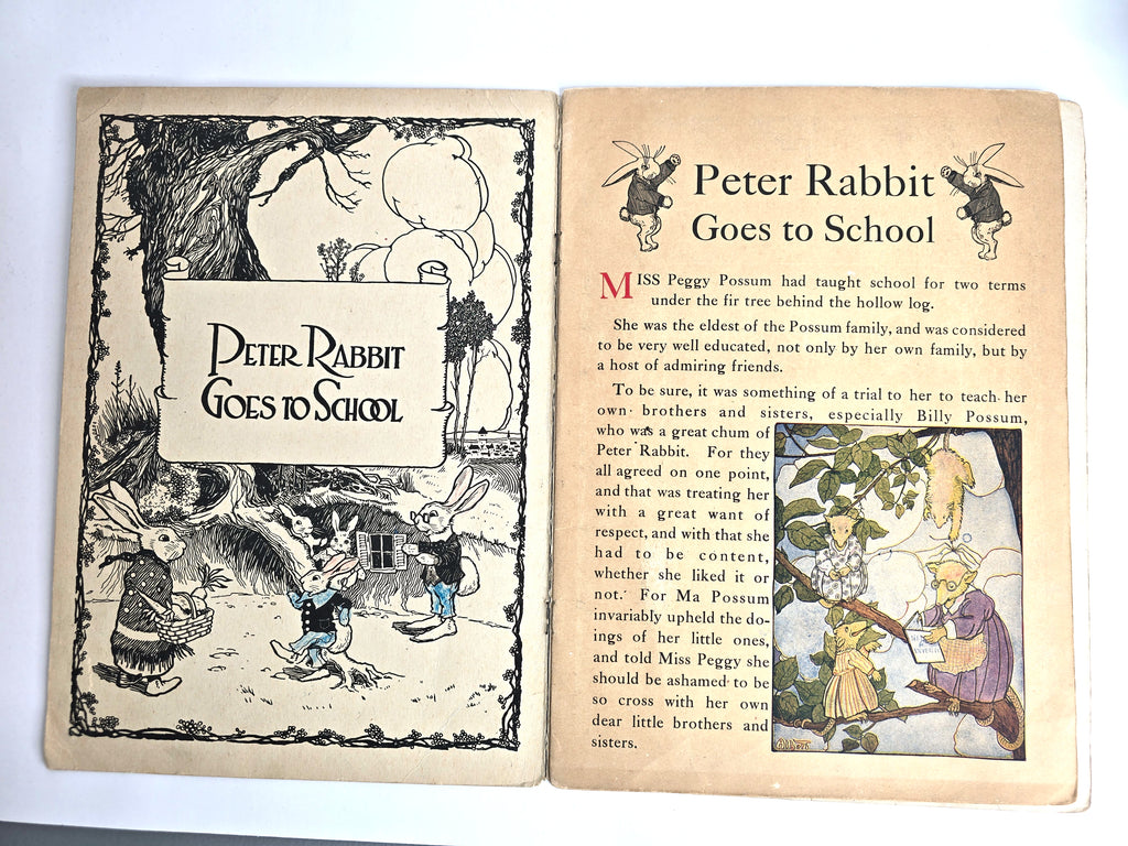 1917 Peter Rabbit Goes to School
