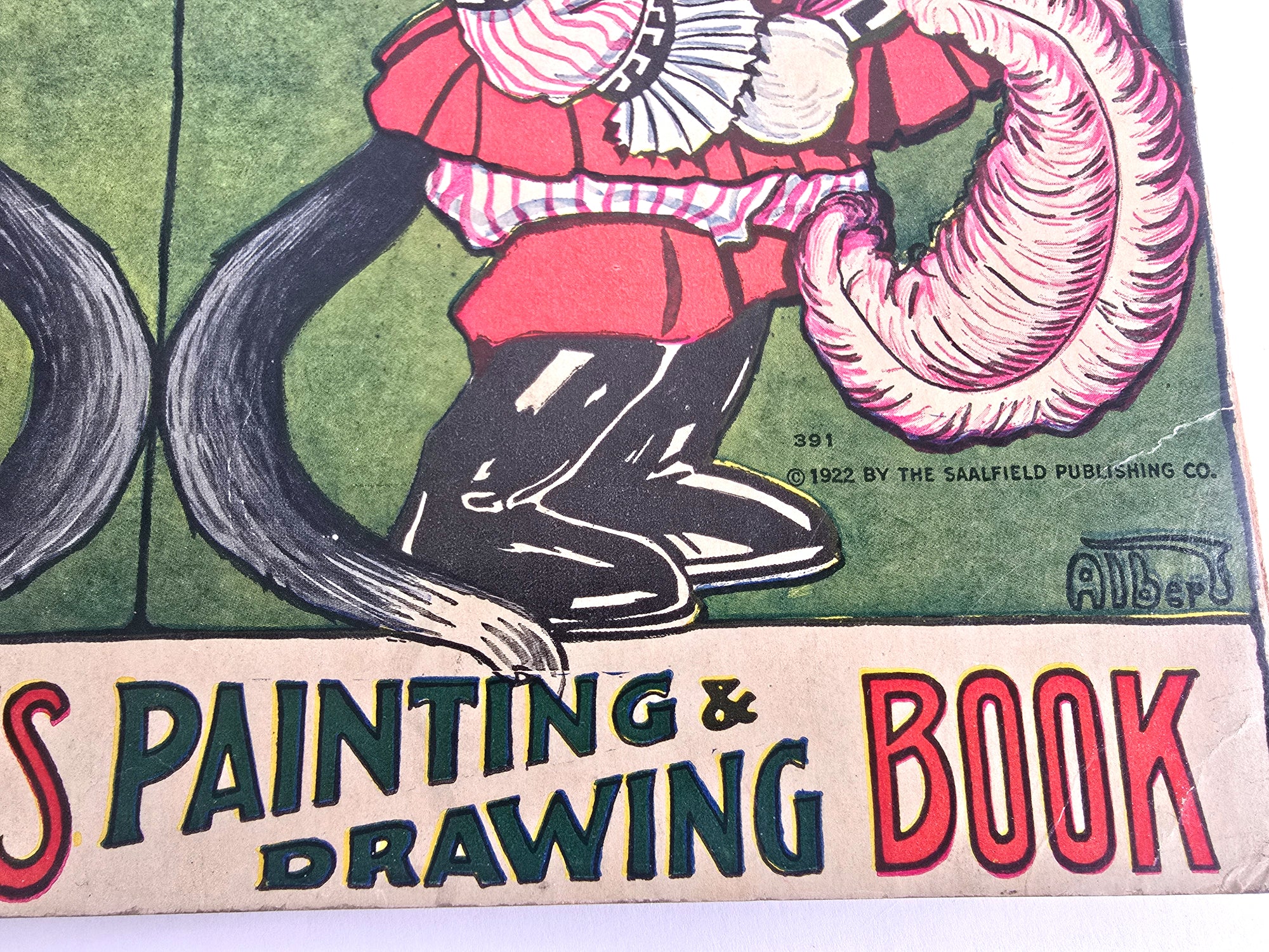 1922 Puss in Boots Painting Drawing Book Published by Saalfield 