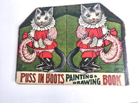 1922 Puss in Boots Painting Drawing Book Published by Saalfield 