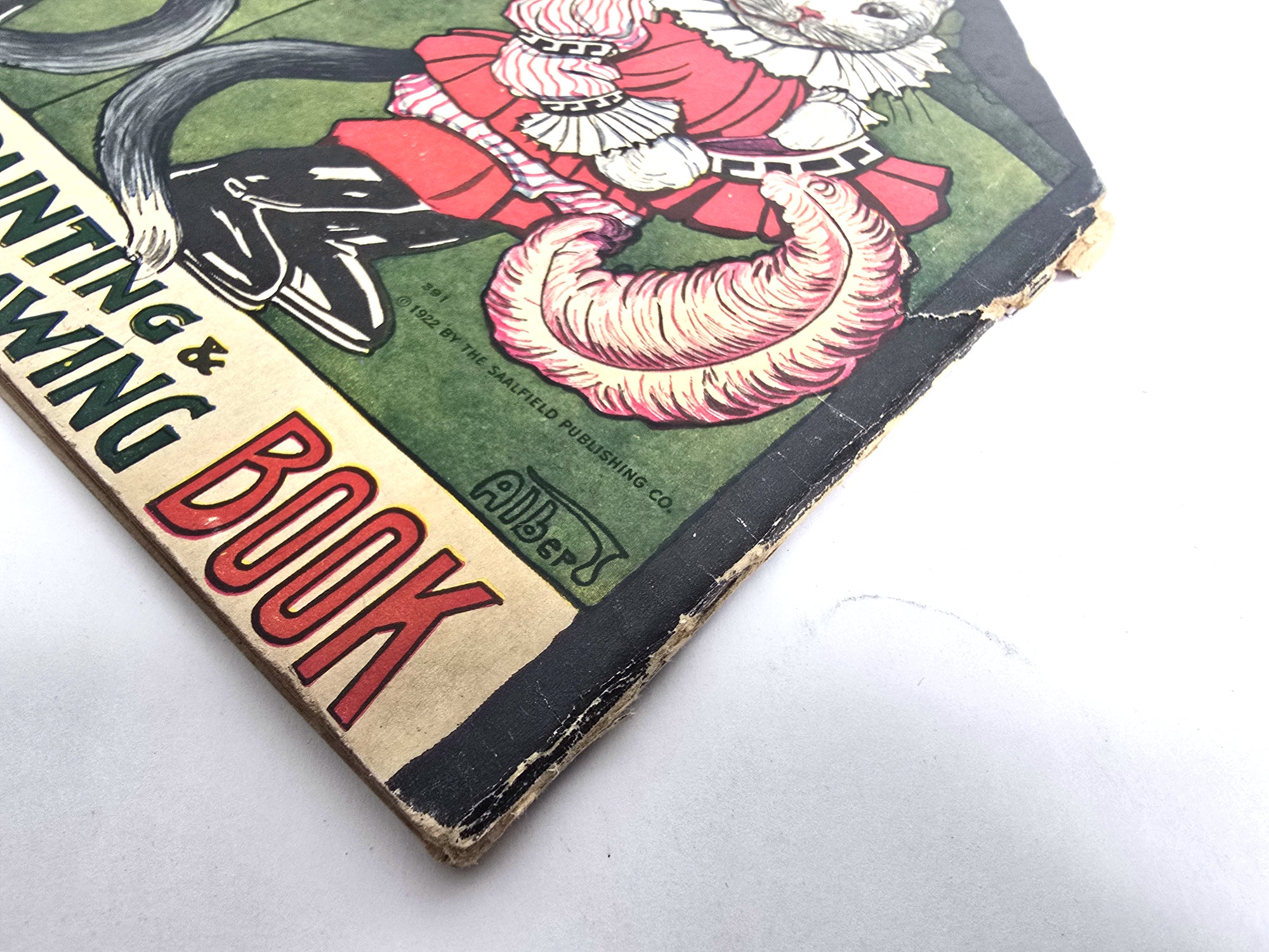 1922 Puss in Boots Painting Drawing Book Published by Saalfield 