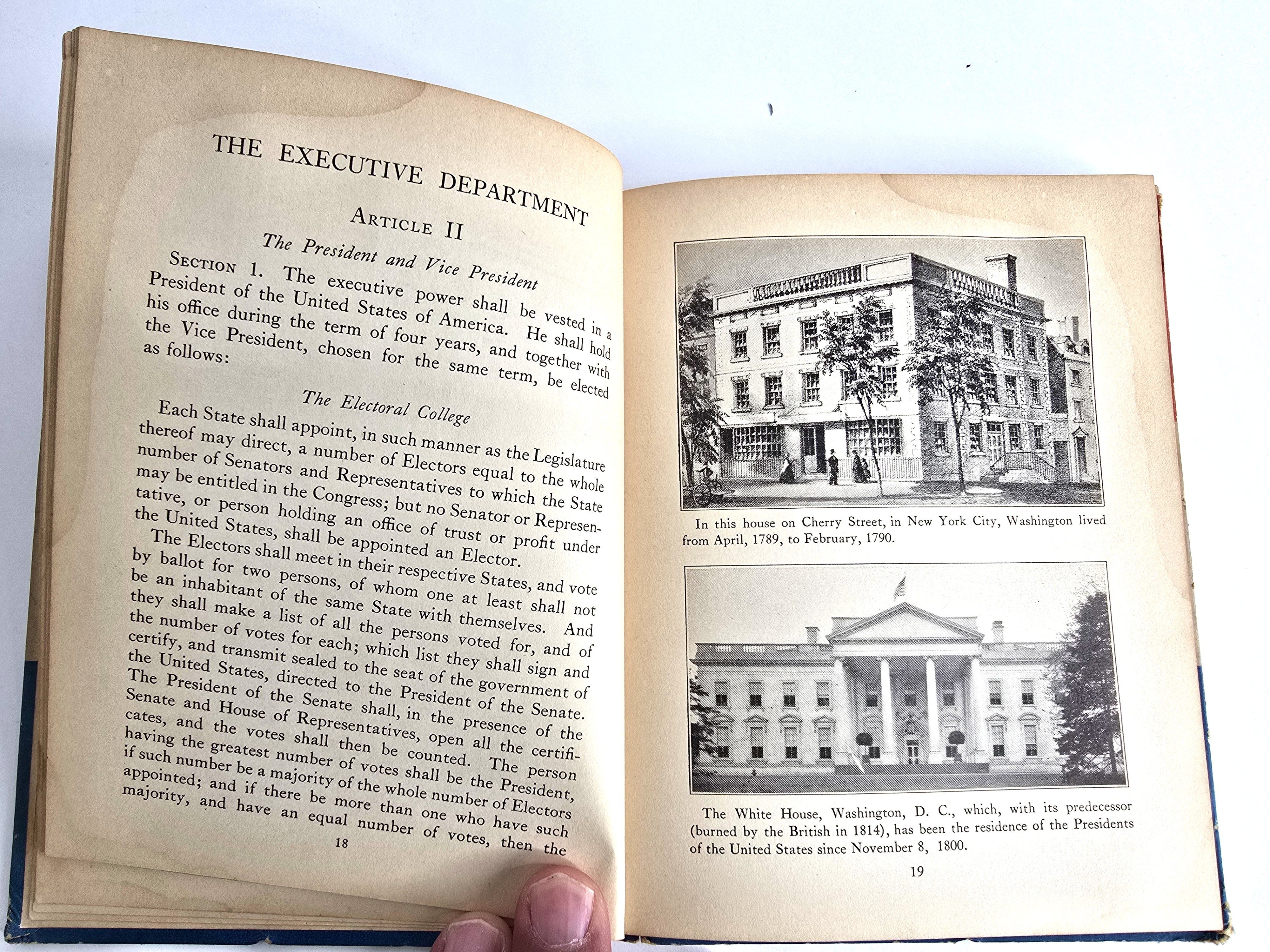 The Constitution of Our United States Published 1936 Rand McNally