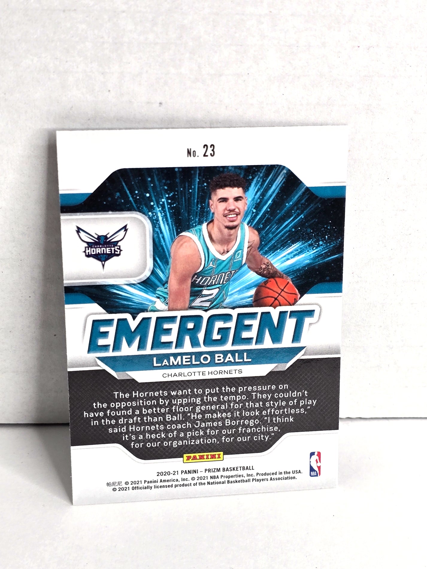 LaMelo Ball Rookie Basketball Card 2020-21 Panini No. 23
