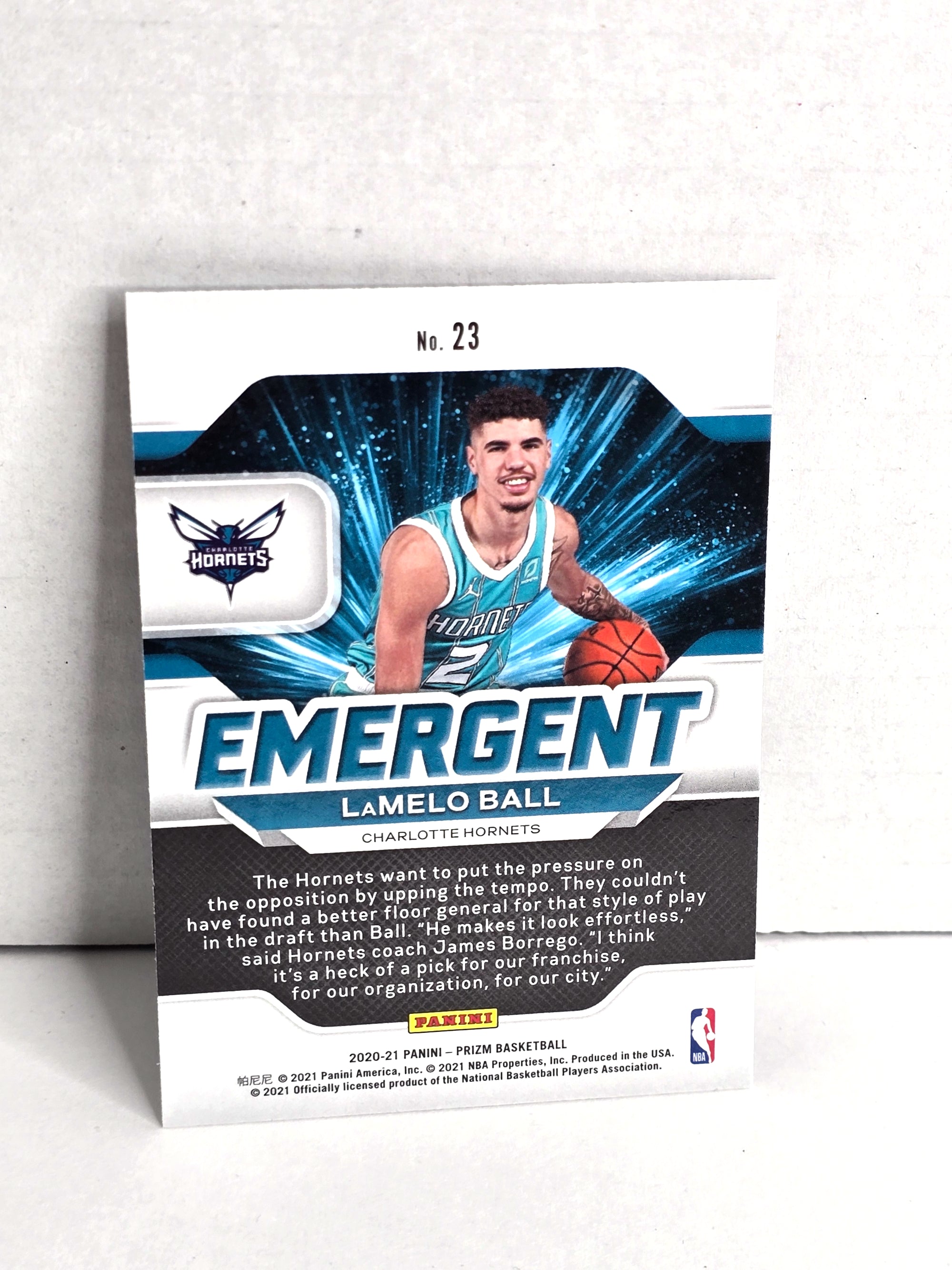 LaMelo Ball Rookie Basketball Card 2020-21 Panini No. 23