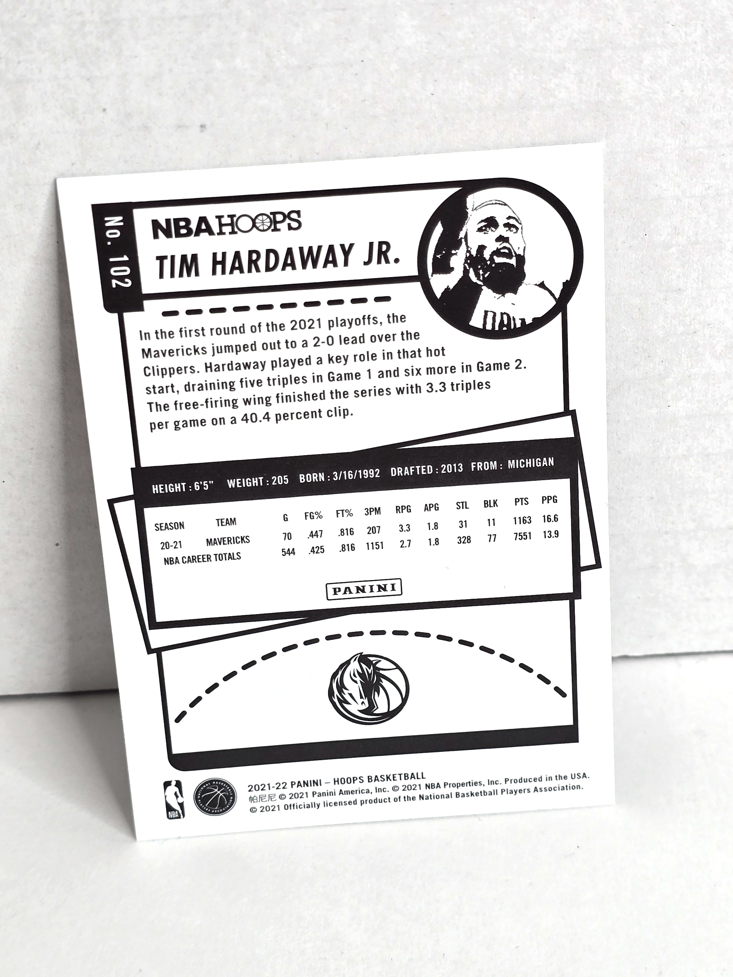 Tim Hardaway, Jr. Basketball NBA Hoops 2021-22 Panini No. 102