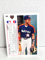 Kenny Lofton Astros Baseball Card 1991 Upper Deck No. 24F