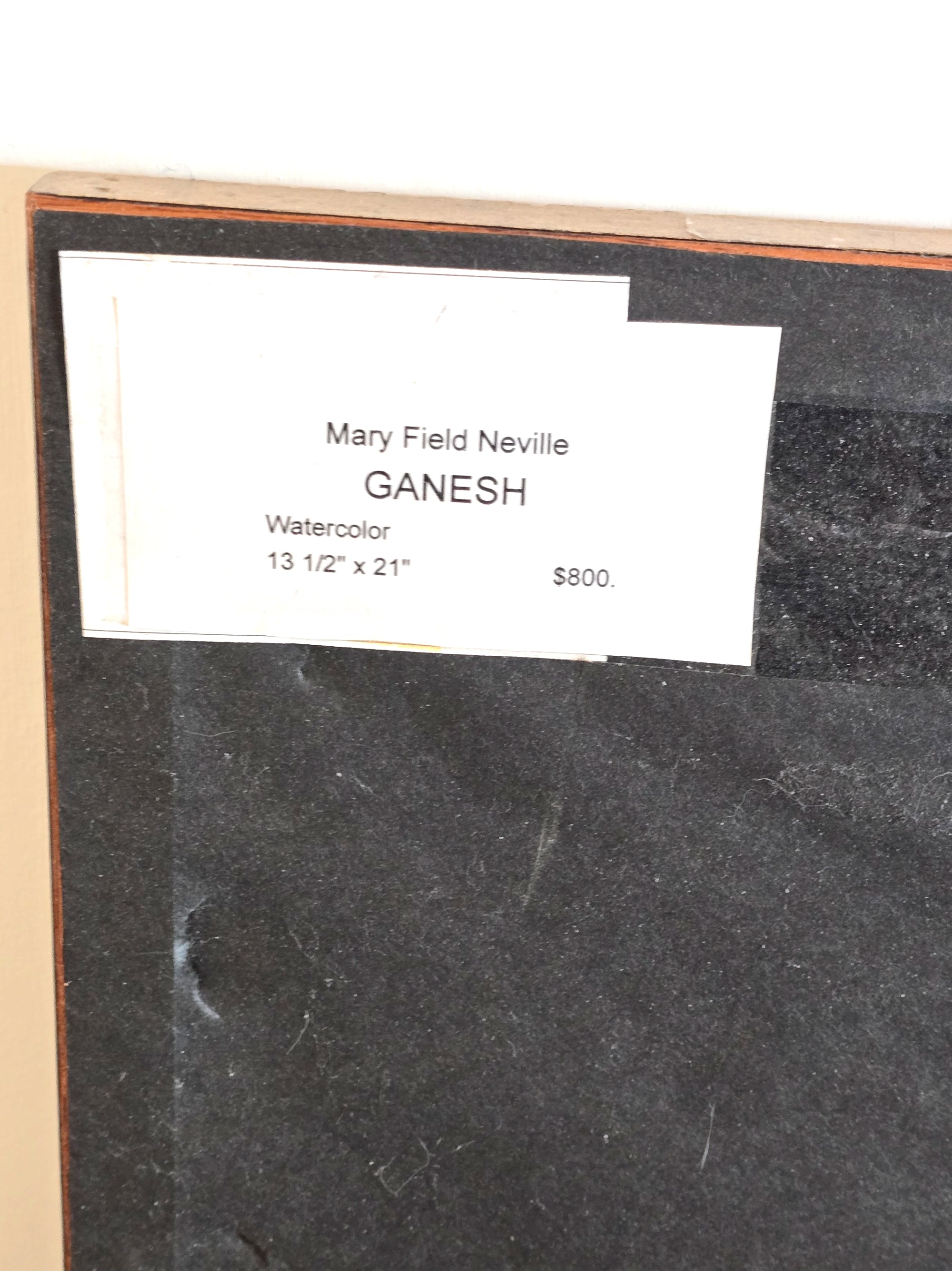 Captivating Ganesh Original Painting: A Signed Masterpiece for Your Decor