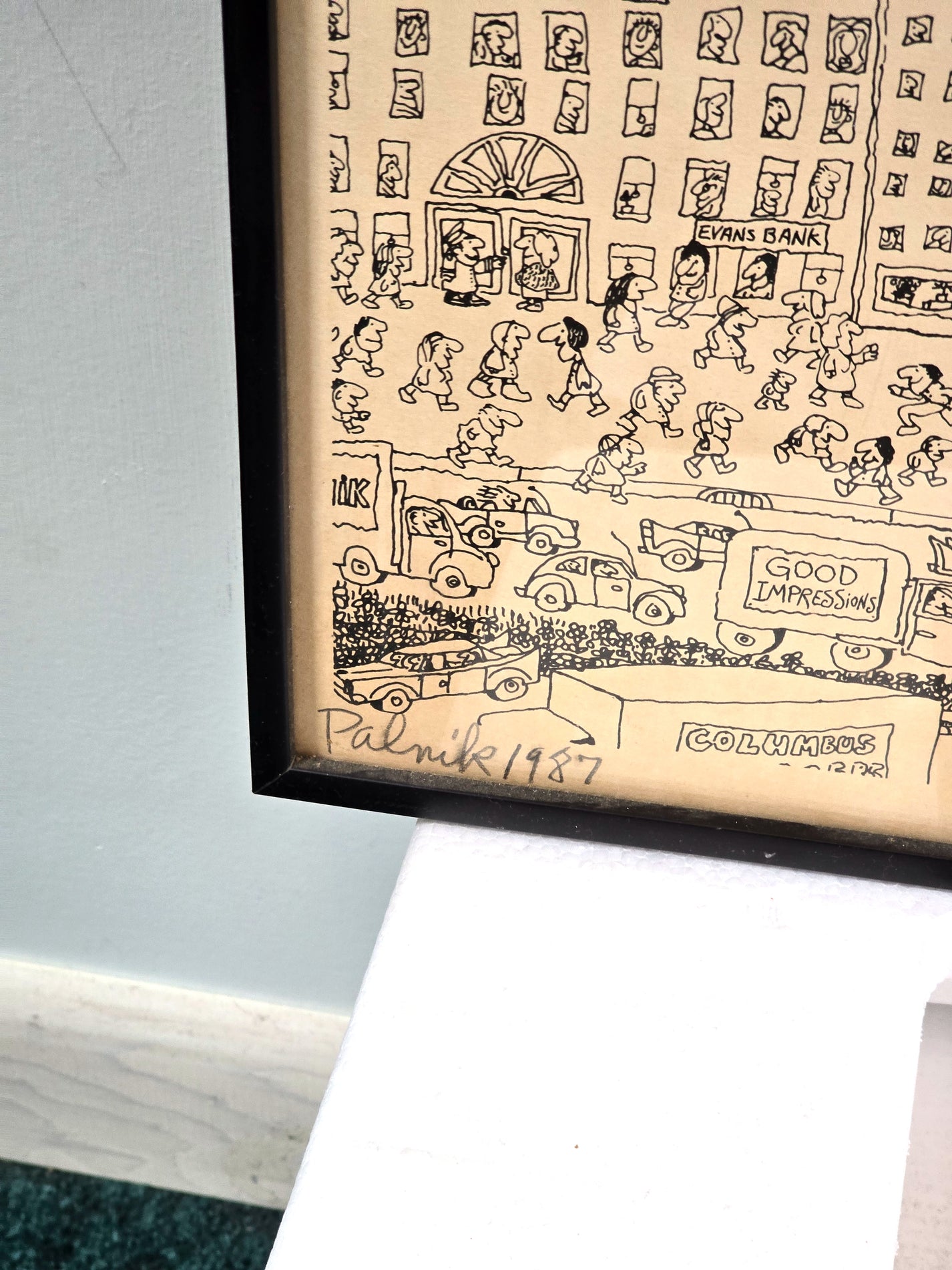 Sketch Illustration Signed by Paul Palnik, Artist Print