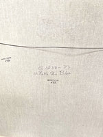 Ol-Raku Urn Blue Art Mixed Media Signed by Artist