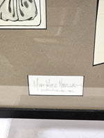 Fashion Montage Art Ink Wash Illustration