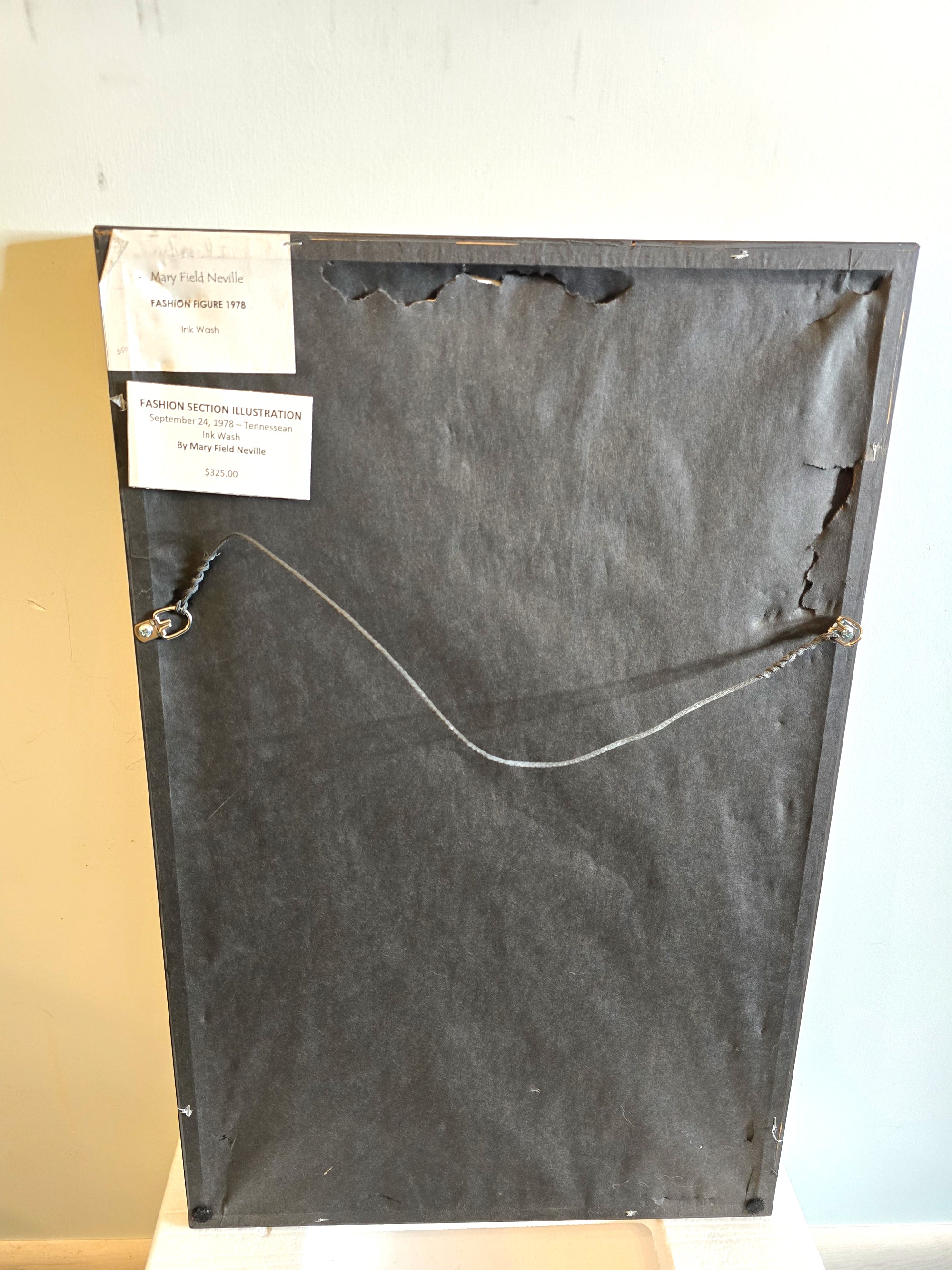 Fashion Figure 1978 Art Ink Wash