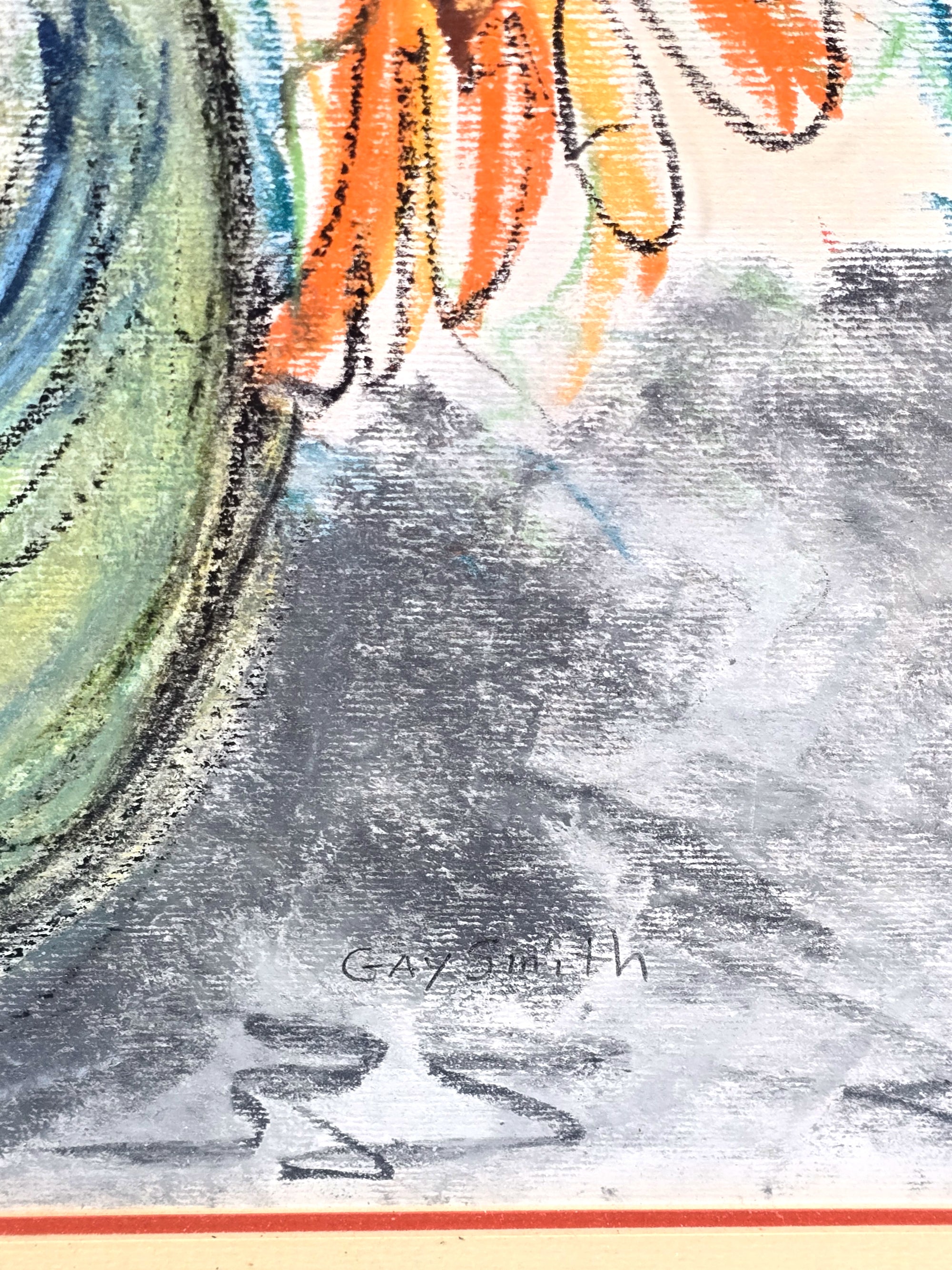 Flower Blooming Vase Painting Signed by Gay Smith