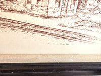 Old Mentor Depot in Ohio Signed by Artist, Sue Chaffee