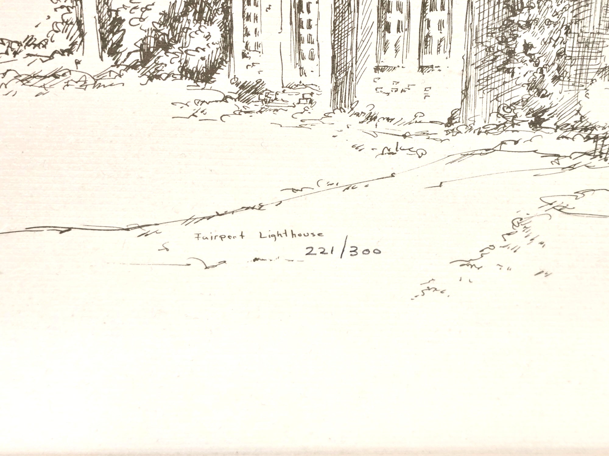 Fairport Harbor Lighthouse in Ohio Artist Signed Print