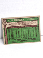 Lou Piniella Yankees Baseball Card 1976 Topps No. 453