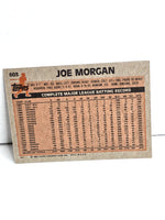 Joe Morgan Giants Baseball Card 1983 Topps No. 603