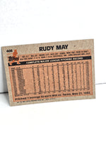 Rudy May Yankees Baseball Card 1983 Topps No. 408