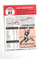 Mickey Mantle Baseball Card 1996 Topps No. 82 Commemorative with Protector Peel