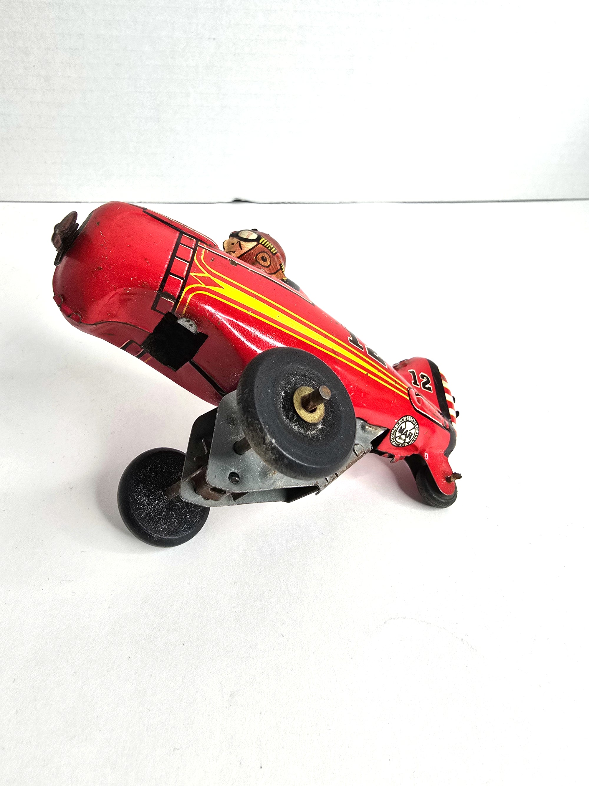 1930s Vintage Marx Litho Wind-up Toy Airplane