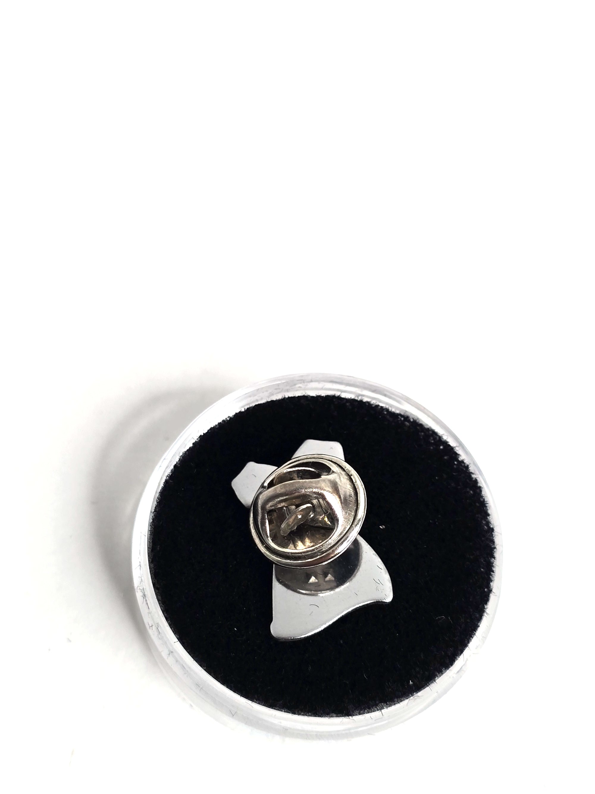 Vintage Red Enamel Dress Lapel Pin – Heart Detail Go Red for Women Awareness Jewelry