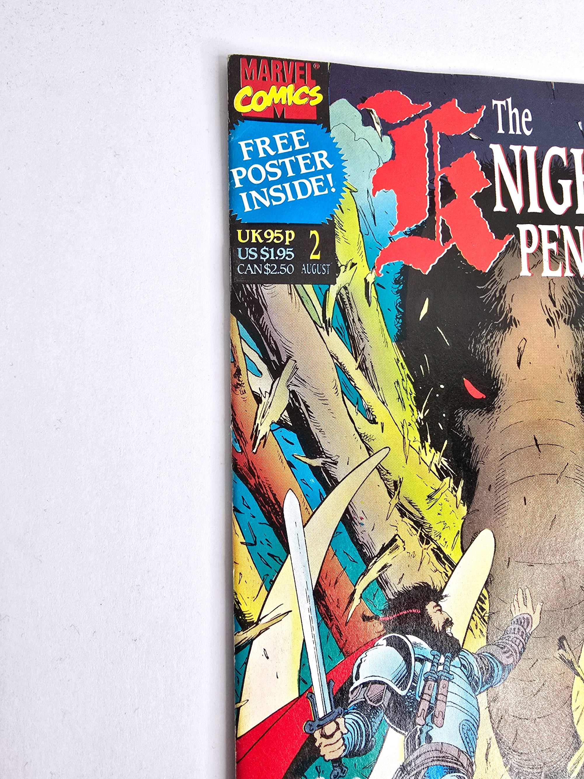 Marvel Comics The Knights of Pendragon 1990 August Vol. 2