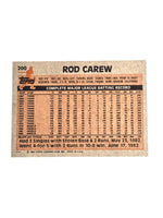 Rod Carew Baseball Card 1983 Topps No. 200