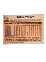 Robin Yount Baseball Card 1983 Topps No. 350