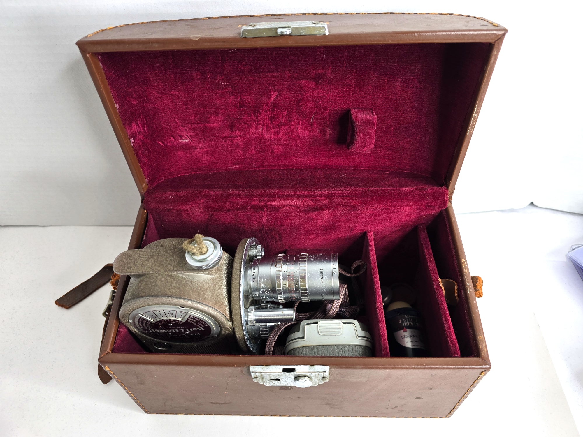 1950s Bell & Howell 8mm Movie Camera Model 134 with Case