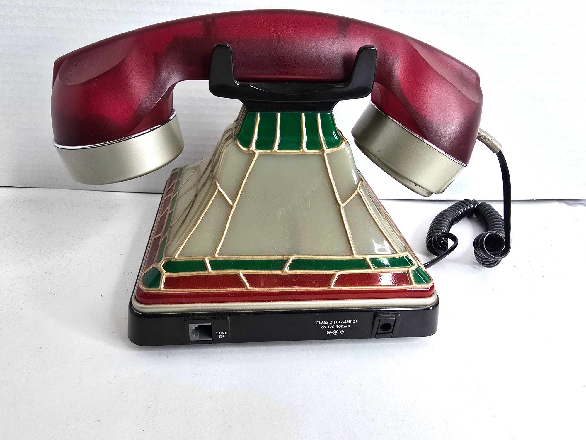 Coca-Cola Telephone Stain Glass Look