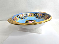 1925 Noritake Bowl with 22k Gold Trim Hand Painted Made in Japan