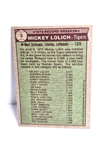 Mickey Lolich Baseball Card 1976 Topps No. 3