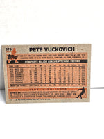 Pete Vuckovich Baseball Card 1983 Topps No. 375