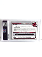 Leonardo Balcazar Autograph Baseball Card 2022 Topps Bowman Chrome Green Refractor No. CPA-LB Graded PSA Mint