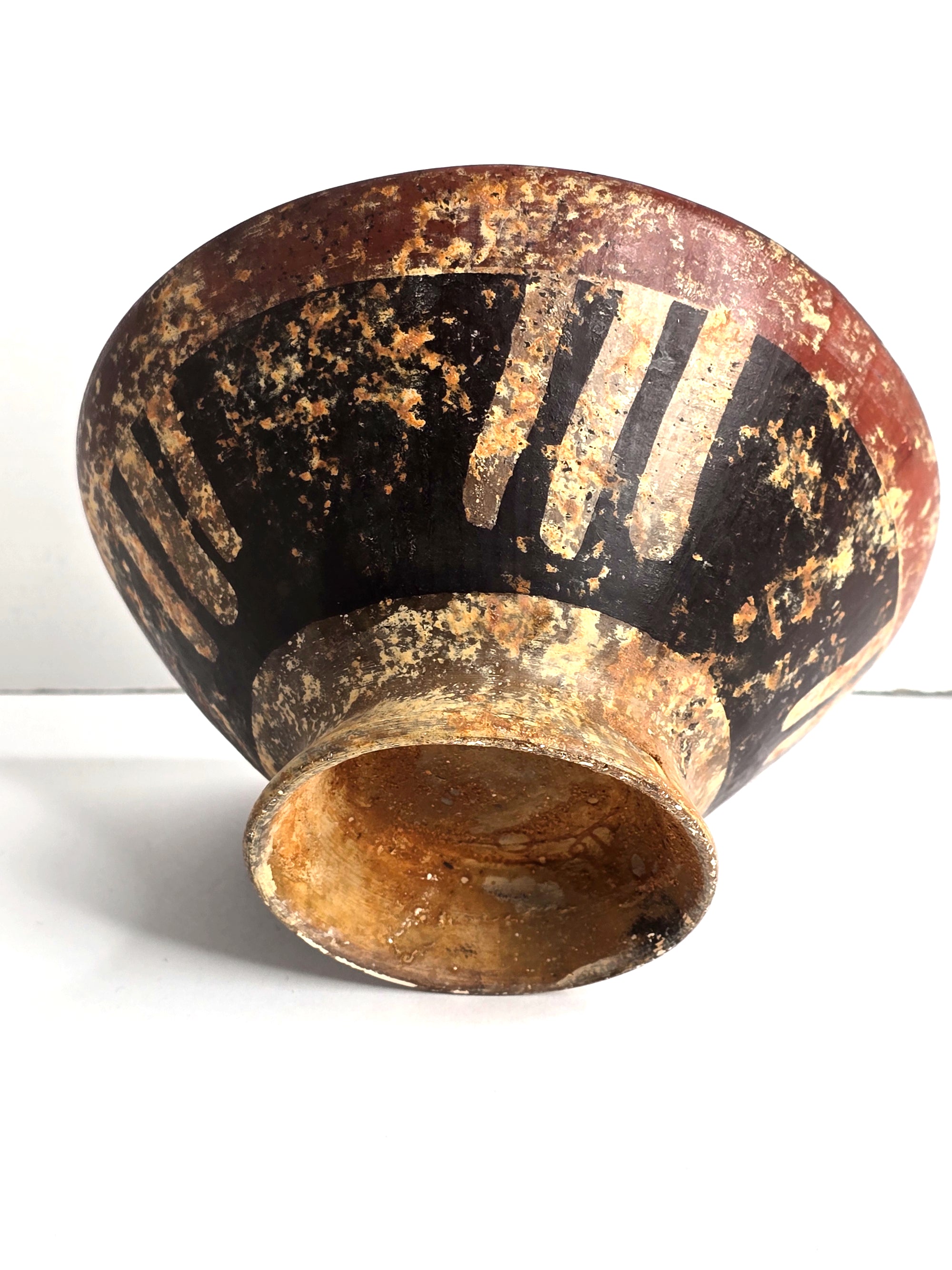 Antique pre-Columbian era Nariño Art Pottery Bowl Handmade